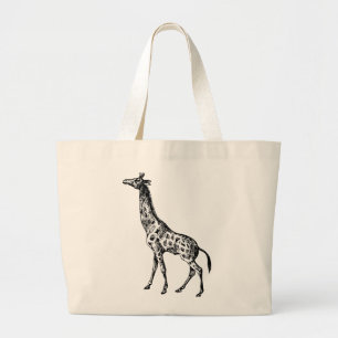 Giraffe antique sur Sac fourre-tout