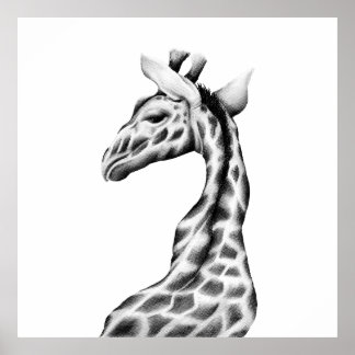 Giraffe Art Print Modern