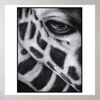 Giraffe Art Print Modern