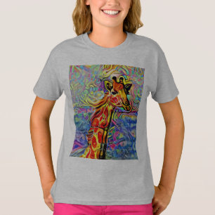 GIRAFFE ART T-SHIRTS TEES KIDS