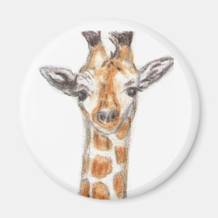 Giraffe Artwork Magnet présent