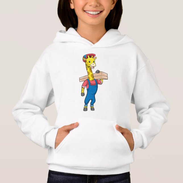 Giraffe as Carpenter with Wood (Front)