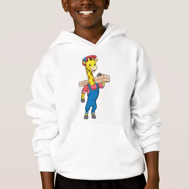 Giraffe as Carpenter with Wood (Front)