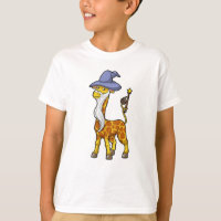 Giraffe as Wizard with Magic wand & Hat