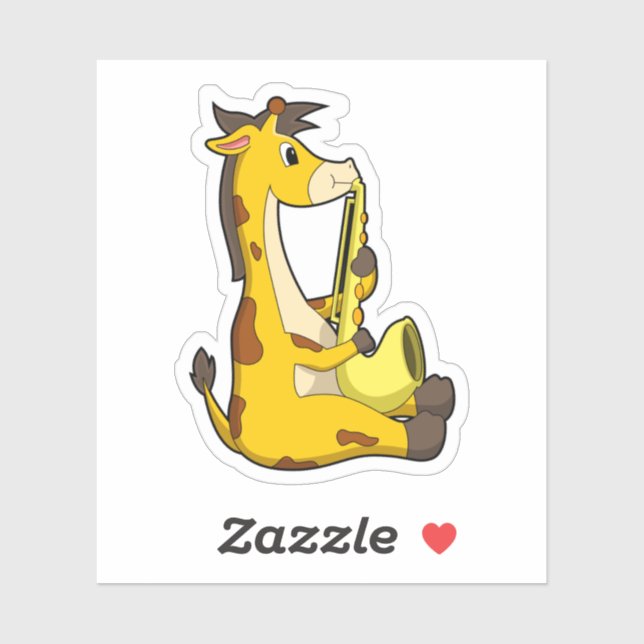 Giraffe at Music with Saxophone.PNG (Sheet)