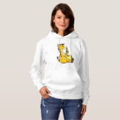 Giraffe at Music with Saxophone.PNG Hoodie (Front Full)
