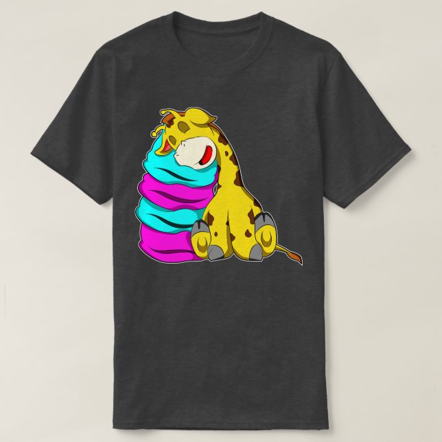 Giraffe at Sleeping T-Shirt (Design Front)