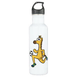 Giraffe at Soccer Sports 710 Ml Water Bottle