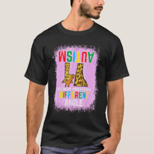 Giraffe Autism Seeing World Different Angle Awaren T-Shirt
