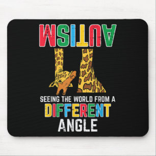 Giraffe Autism Seeing World Different Angle Mouse Pad