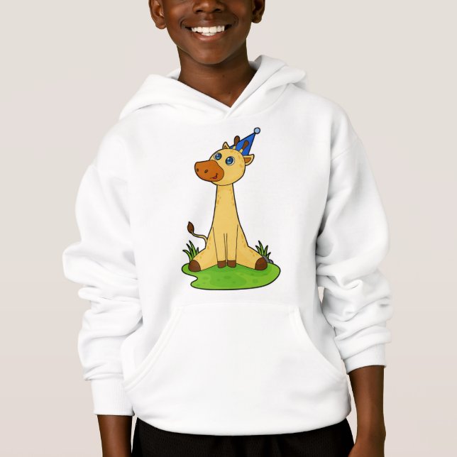 Giraffe avec casquette de fête (Devant)
