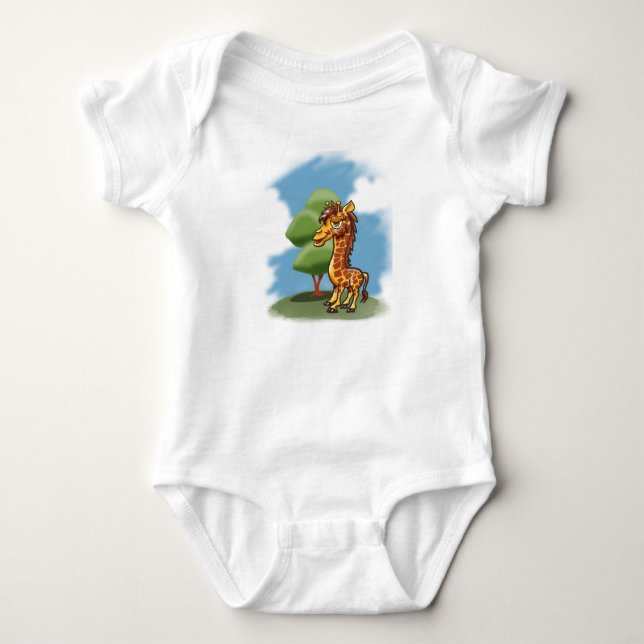 Giraffe Baby Bodysuit (Front)