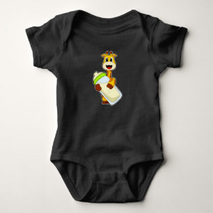 Giraffe Baby bottle Milk Bodysuit