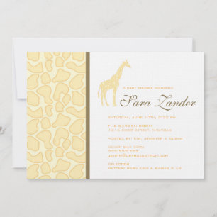Giraffe Baby Shower Invitation