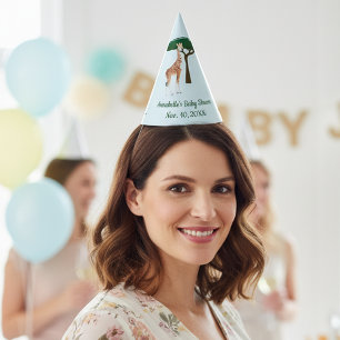 Giraffe Baby Shower Party Hat