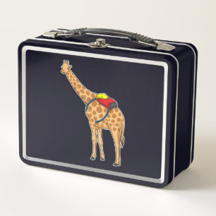 Giraffe Backpack Metal Lunch Box