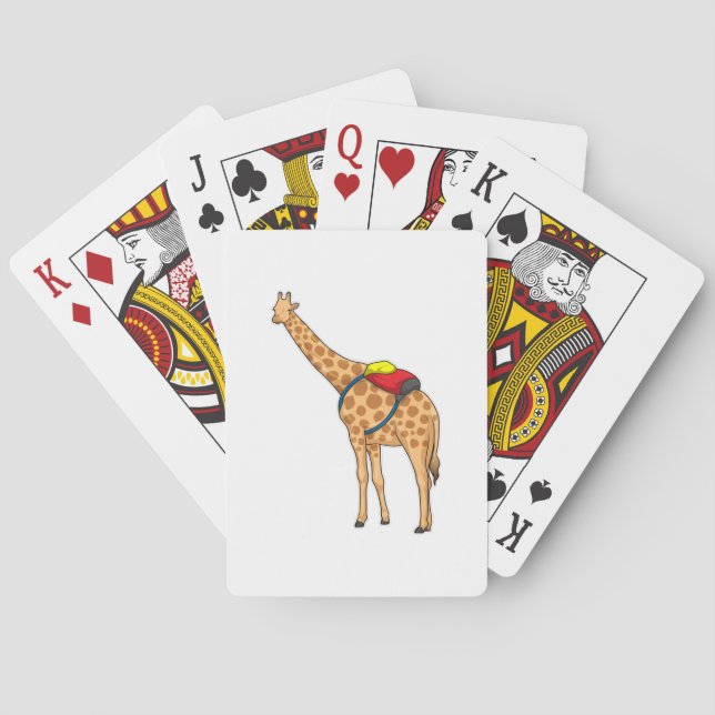 Giraffe Backpack Playing Cards (Back)