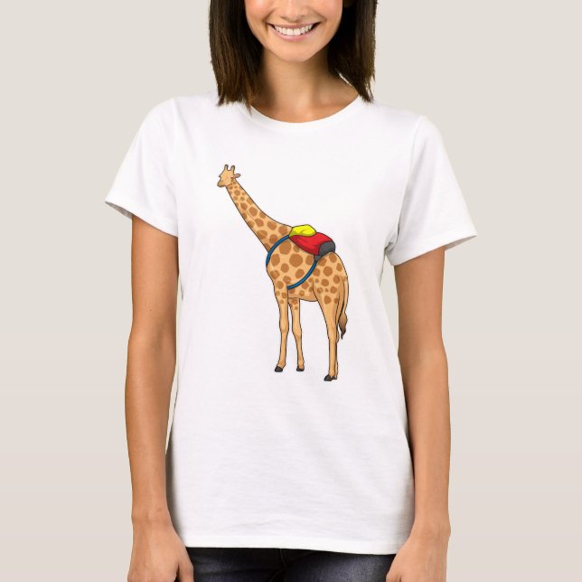 Giraffe Backpack T-Shirt (Front)