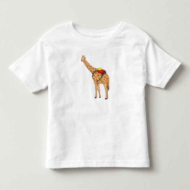 Giraffe Backpack Toddler T-shirt (Front)
