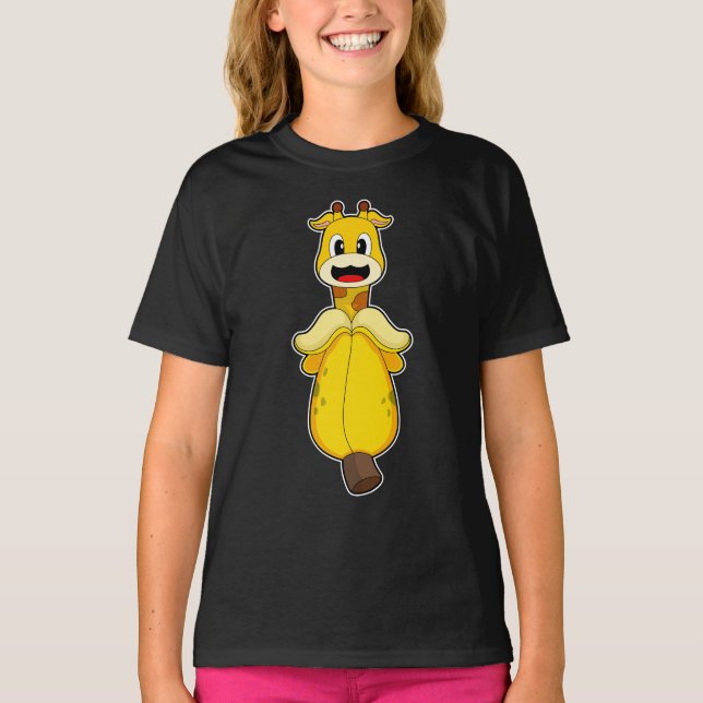Giraffe Banana T-Shirt (Front)