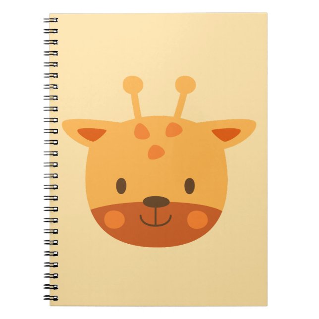 Giraffe Birthday Kids Art Notebook (Front)