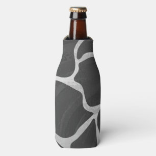Giraffe Black and Light Grey Print Bottle Cooler