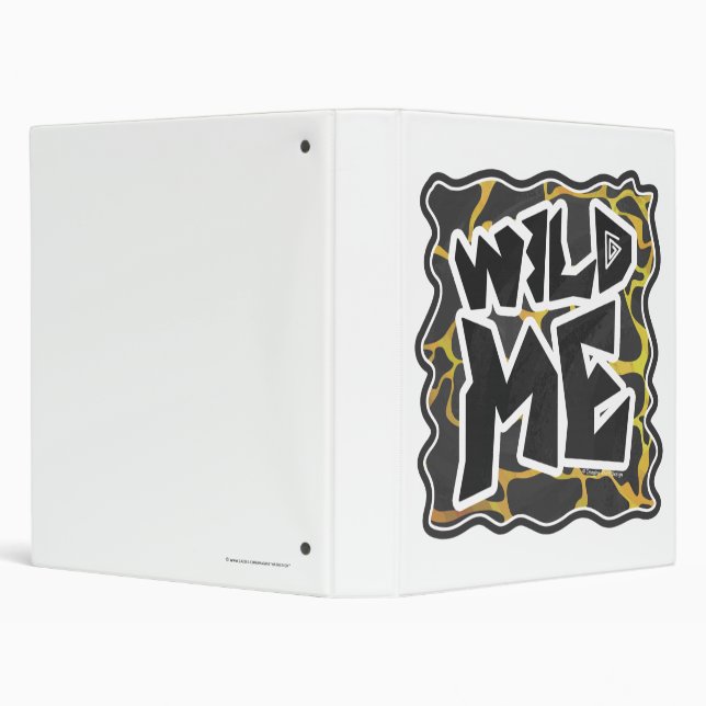 Giraffe Black and Yellow Print Binder (Background)