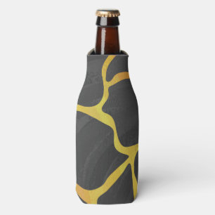 Giraffe Black and Yellow Print Bottle Cooler