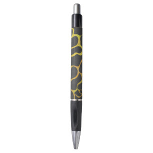 Giraffe Black and Yellow Print Pen