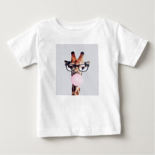 Giraffe Blowing Bubble gum Kid's T-Shirt 