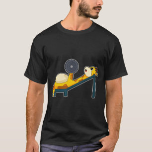 Giraffe Bodybuilding Dumbbell T-Shirt