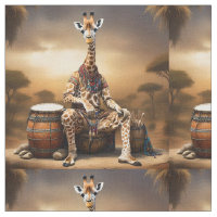 Giraffe Bongo Drum Player,