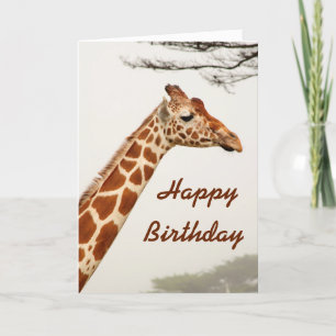 Giraffe Bonne carte d'anniversaire