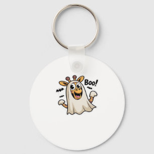 Giraffe Boo Halloween Classic T-Shirt Keychain