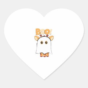 Giraffe Boo Halloween Essential T-Shirt Heart Sticker