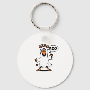 Giraffe Boo Halloween Oversized T-Shirt Keychain