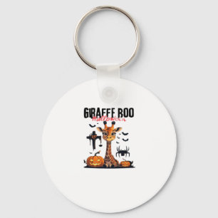 Giraffe Boo Halloween � Spooky Season Design for G Keychain