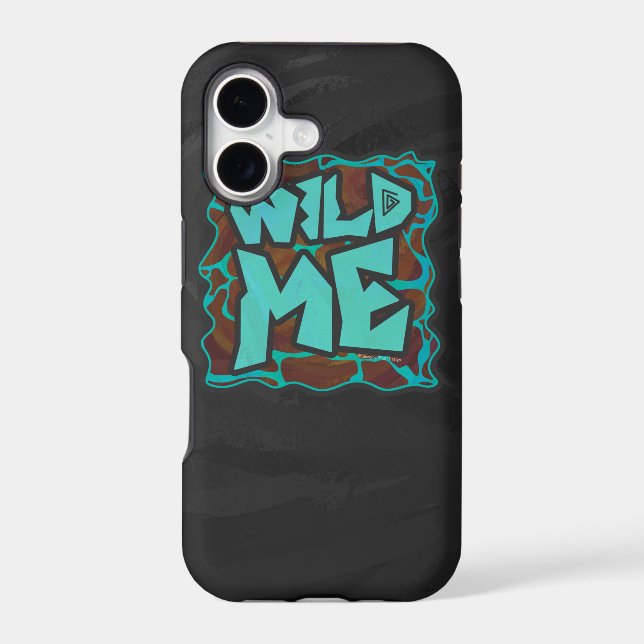 Giraffe Brown and Teal Print (Back)