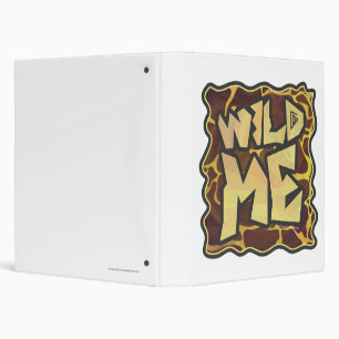 Giraffe Brown and Yellow Print Binder