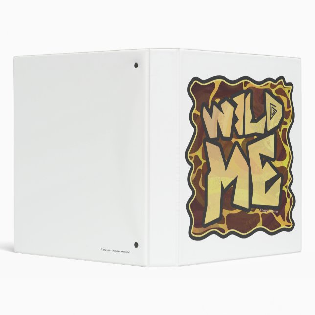 Giraffe Brown and Yellow Print Binder (Background)