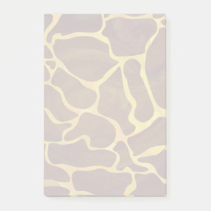 Giraffe Brown and Yellow Print Post-it Notes