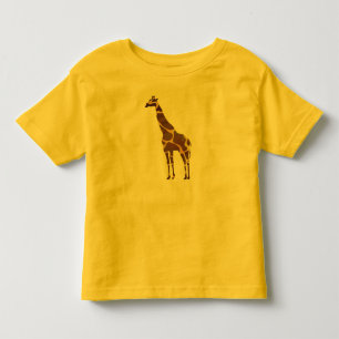 Giraffe Brown and Yellow Silhouette Shirts