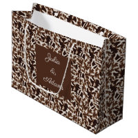 Giraffe Brown Gift Bag