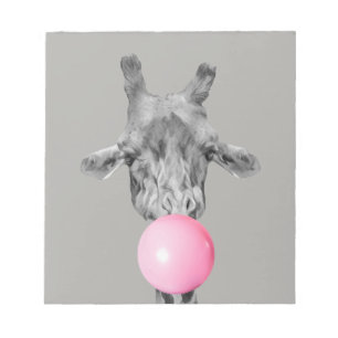 giraffe bubble notepad