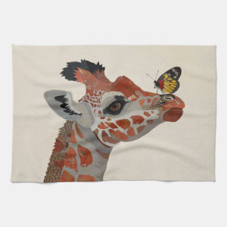 GIRAFFE & BUTTERFLY KITCHEN TOWEL