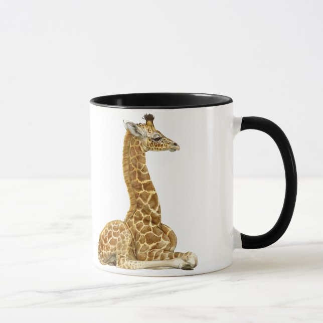 Giraffe Calf - G is for Giraffe Mug (Right)