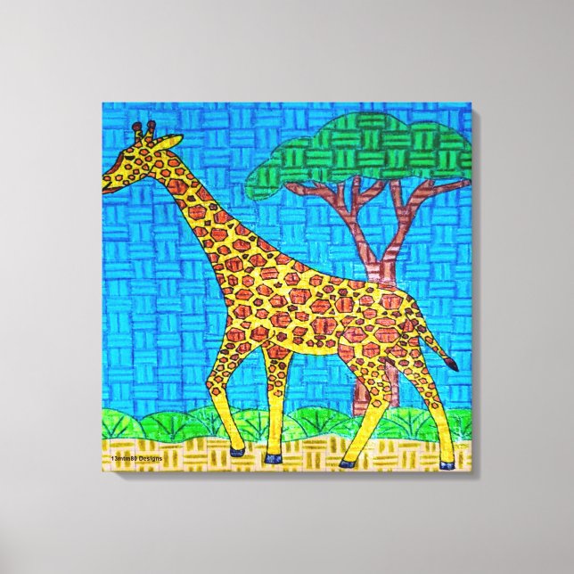 Giraffe - Canvas Print (Front)