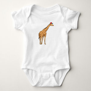 Giraffe Cap Baby Bodysuit