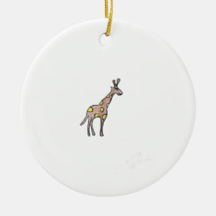 Giraffe  ceramic ornament