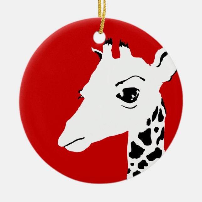 giraffe ceramic ornament (Front)
